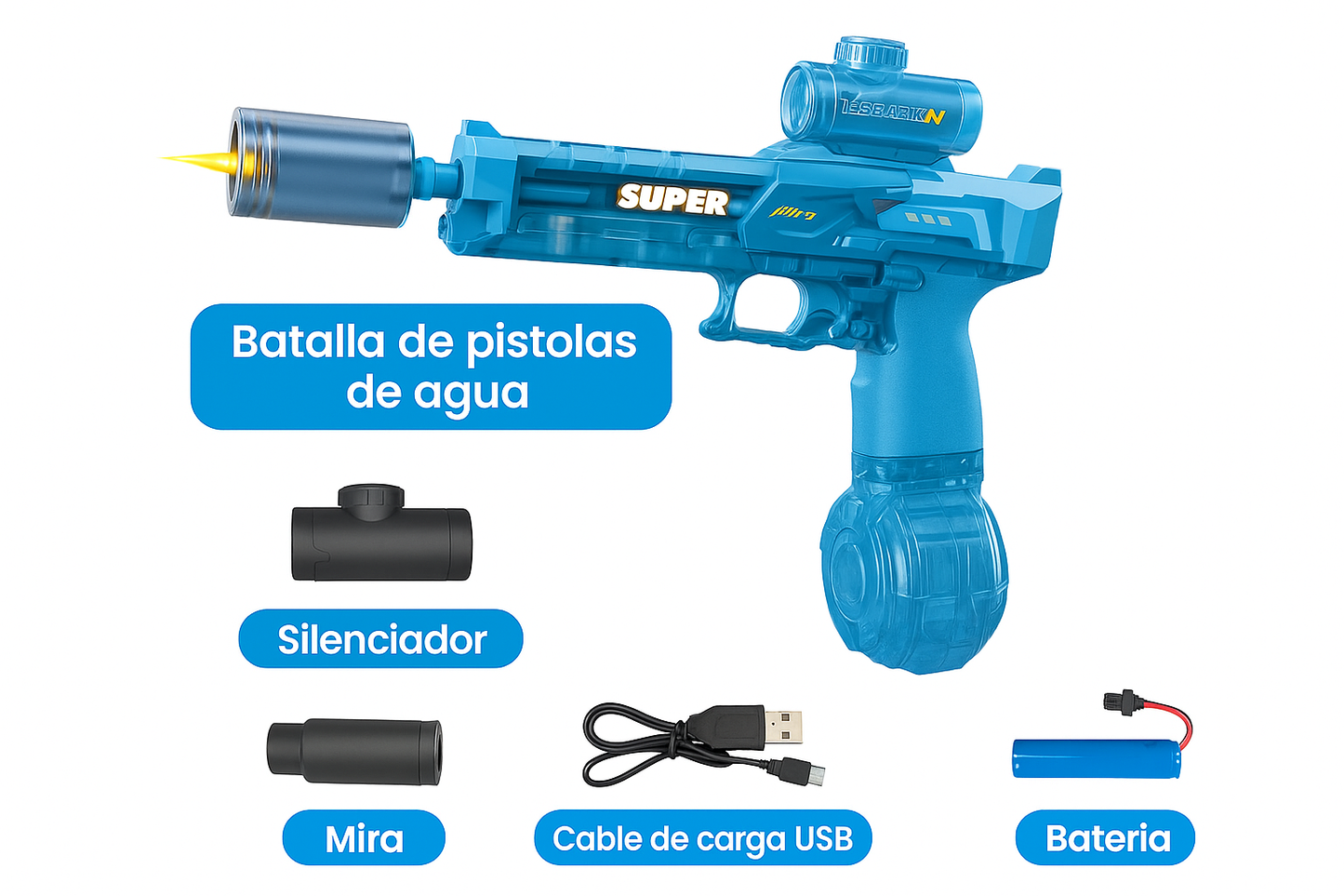 Pistola de Agua Eléctrica MOJATRIX